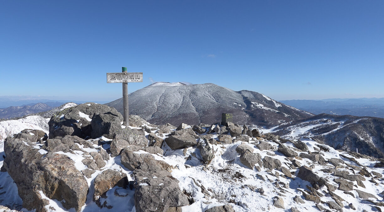 冬の水ノ塔山・東篭ノ登山・高峯山に登る(2023/1/31)
